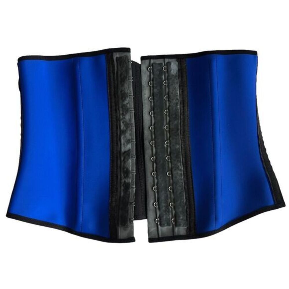 Sport Thermal Waist Cincher Latex Size 36 /‎ L / Style 1014 Blue 2 Hooks - Picture 6 of 12